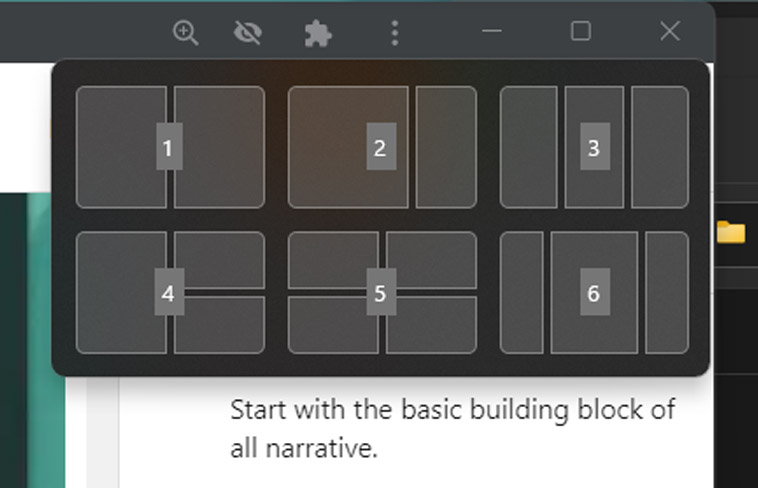 Barre d'accrochage dans Windows 11