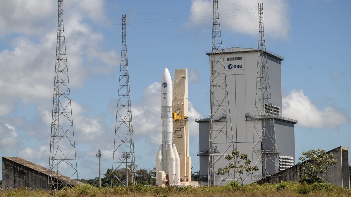 Regardez le puissant nouveau missile européen Ariane 6 sur la rampe de lancement (photos) Regardez le puissant nouveau missile européen Ariane 6 sur la rampe de lancement (photos)