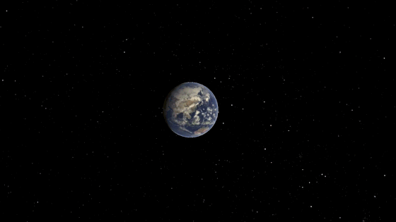 Cette illustration montre la flexion de la trajectoire de l'astéroïde 2020 QG lors de son approche rapprochée de la Terre le 16 août 2020. Il s'est approché à moins de 2 945 kilomètres de la Terre, le plus proche jamais vu sans impact.