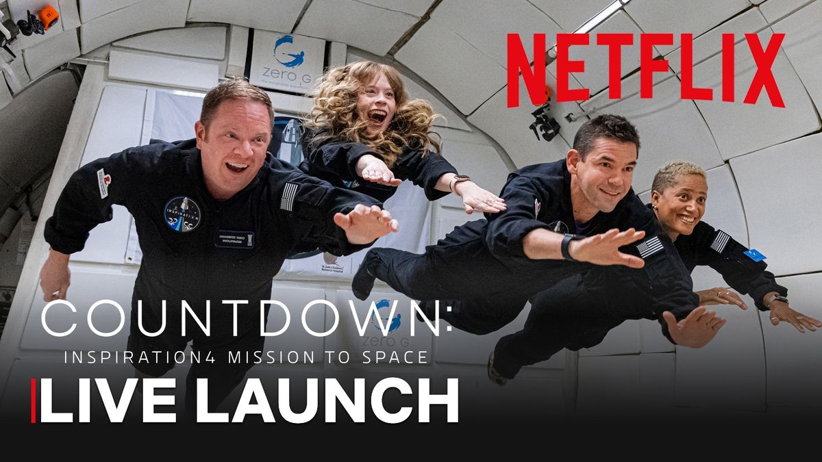 Netflix diffuse le lancement Inspiration4 de SpaceX pour tous les civils avec un compte à rebours rempli de célébrités
