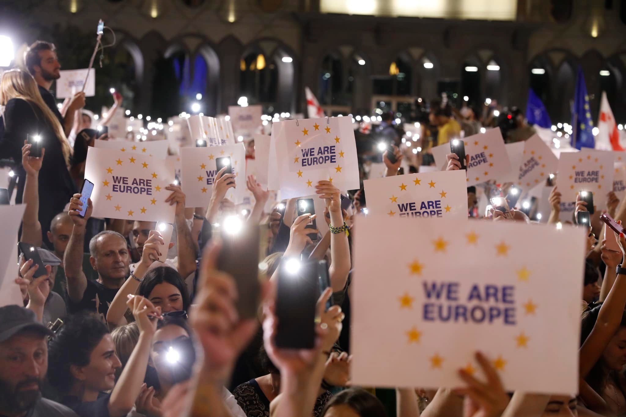 Message aux Géorgiens du français Macron, présidents de la Commission, Conseil européen – Civil.ge
