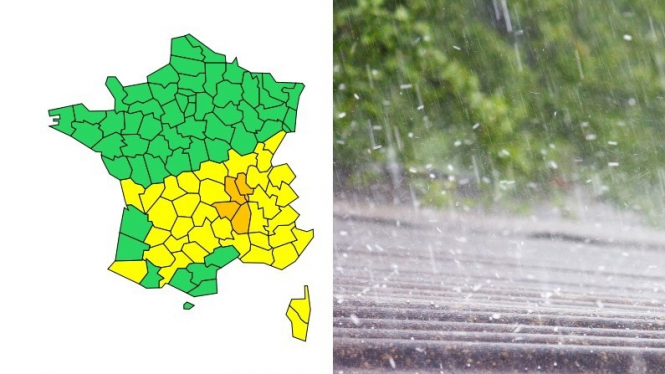 Quatre départements du centre-est de la France en vigilance orage orange Quatre départements du centre-est de la France en vigilance orage orange