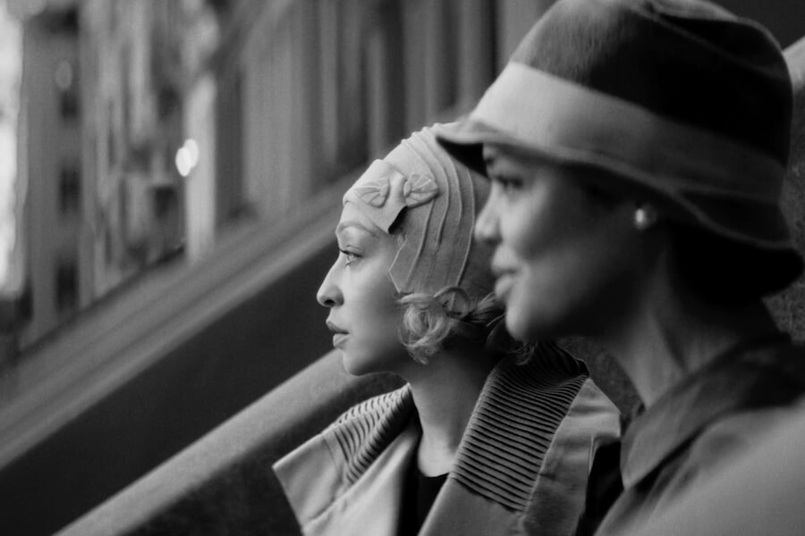 Clare (Ruth Negga) et Irene (Tessa Thompson) au virage de Passing