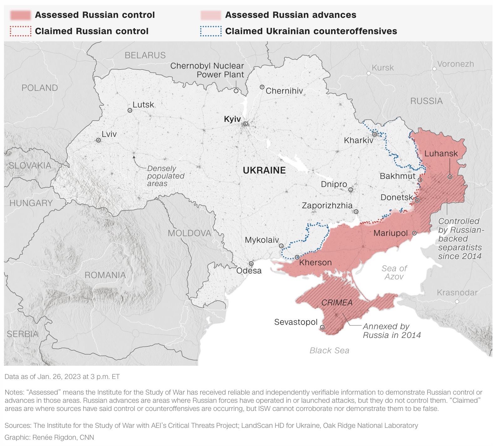 Cette carte montre le dernier État de contrôle en Ukraine Cette carte montre le dernier État de contrôle en Ukraine