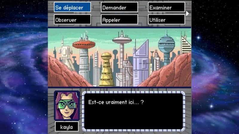 Annonce d’un jeu d’aventure texte vintage futuriste Omega-6 : le jeu vidéo par F-Zero et Star Fox Artist pour Switch Annonce d’un jeu d’aventure texte vintage futuriste Omega-6 : le jeu vidéo par F-Zero et Star Fox Artist pour Switch