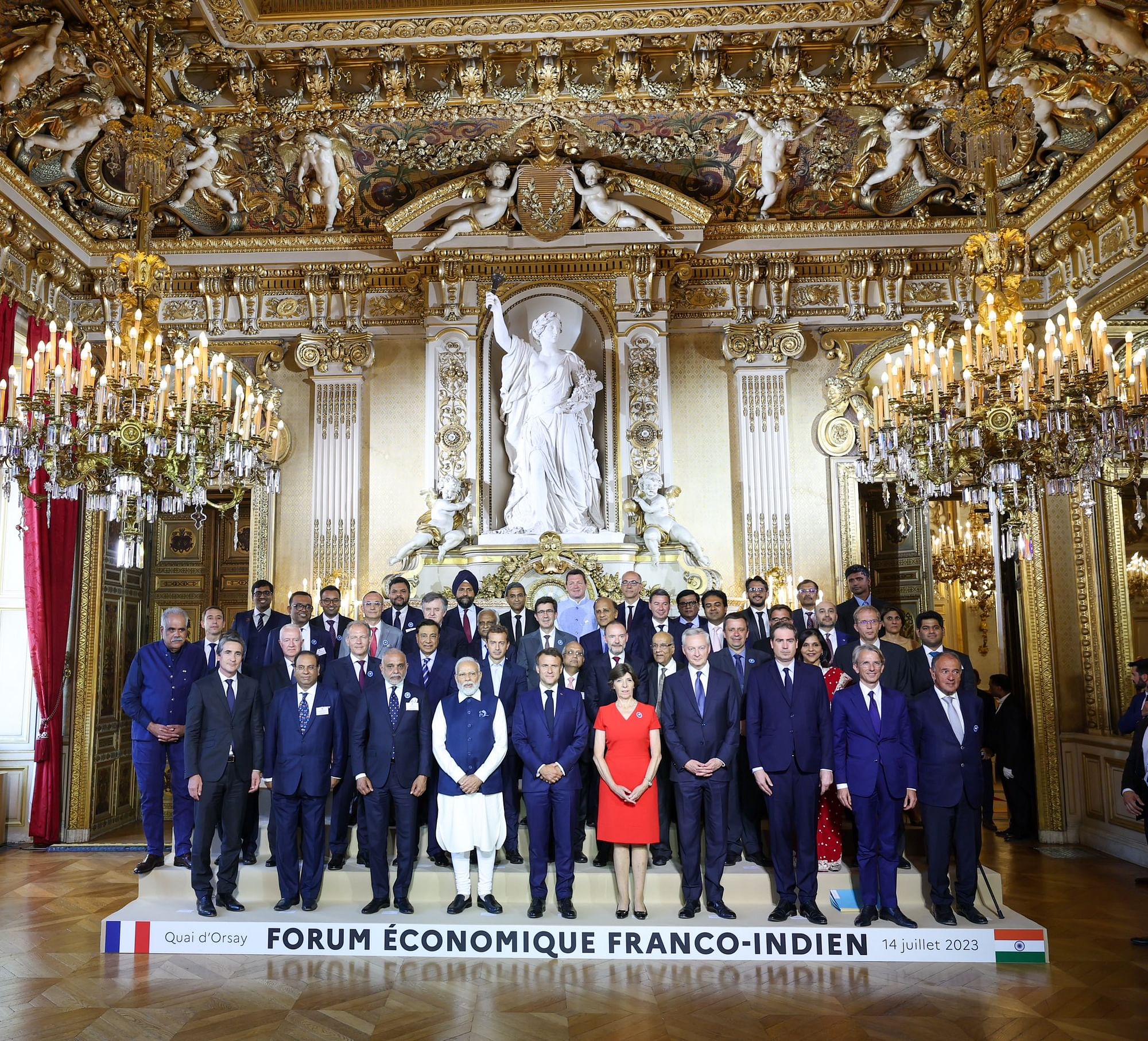 Modi appelle les chefs d&rsquo;entreprise français à saisir les opportunités en Inde