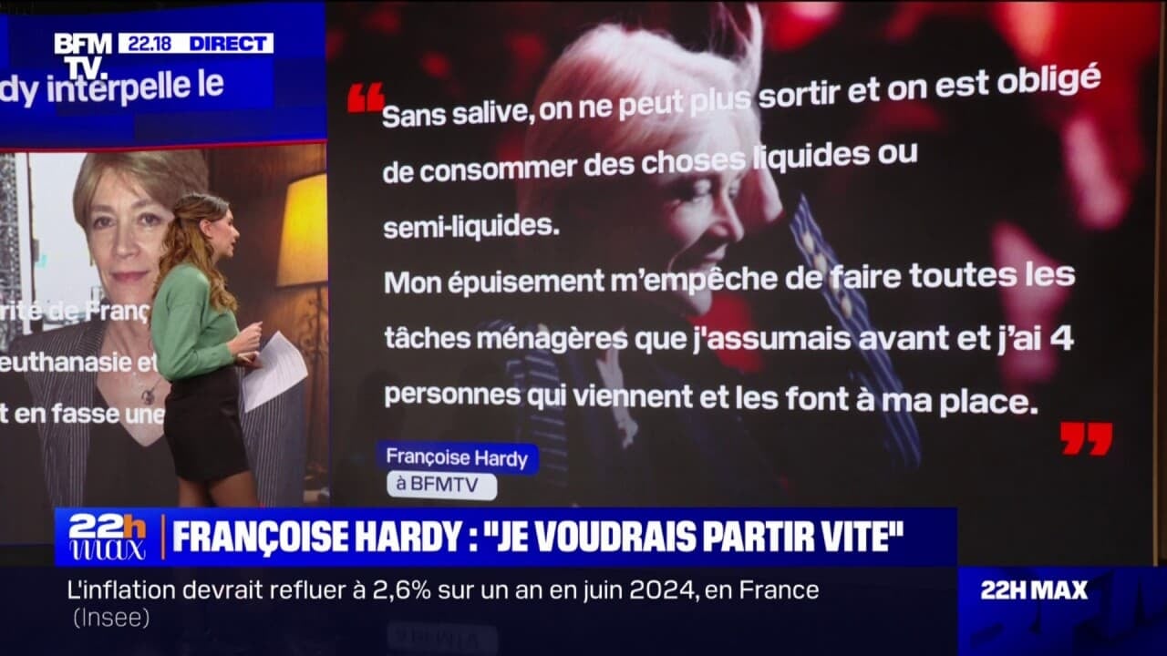 Mon quotidien est difficile : Atteinte dun cancer, Françoise Hardy se confie à BFMTV Mon quotidien est difficile : Atteinte dun cancer, Françoise Hardy se confie à BFMTV
