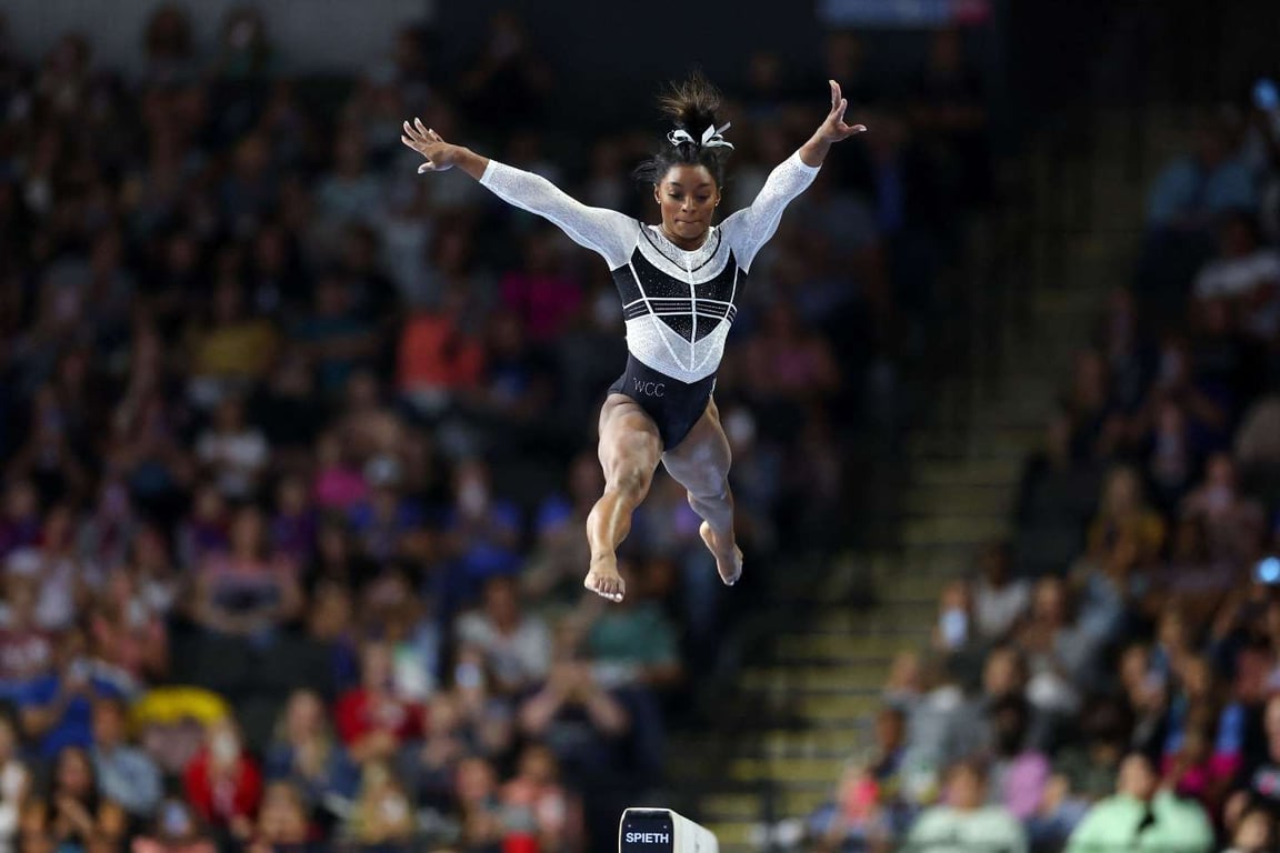 Gymnastique : Simone Biles fait un retour triomphal à lUS Classic