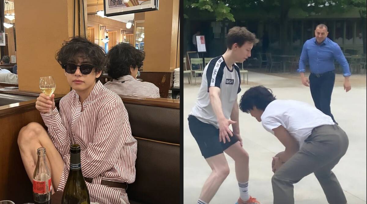 BTS : V conquiert Paris avec son swag et joue au basket ;  J-Hope sortira le nouvel album Jack In The Box