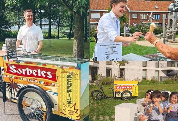 Pinoy sorbe la « glace sale » qui fait sensation en Belgique