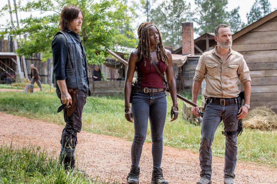 TWD 901. Norman Reedus, Danai Gurira et Andrew Lincoln dans