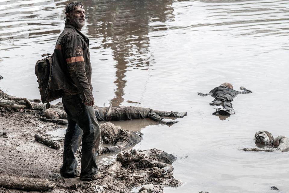 Andrew Lincoln dans le rôle de Rick Grimes dans