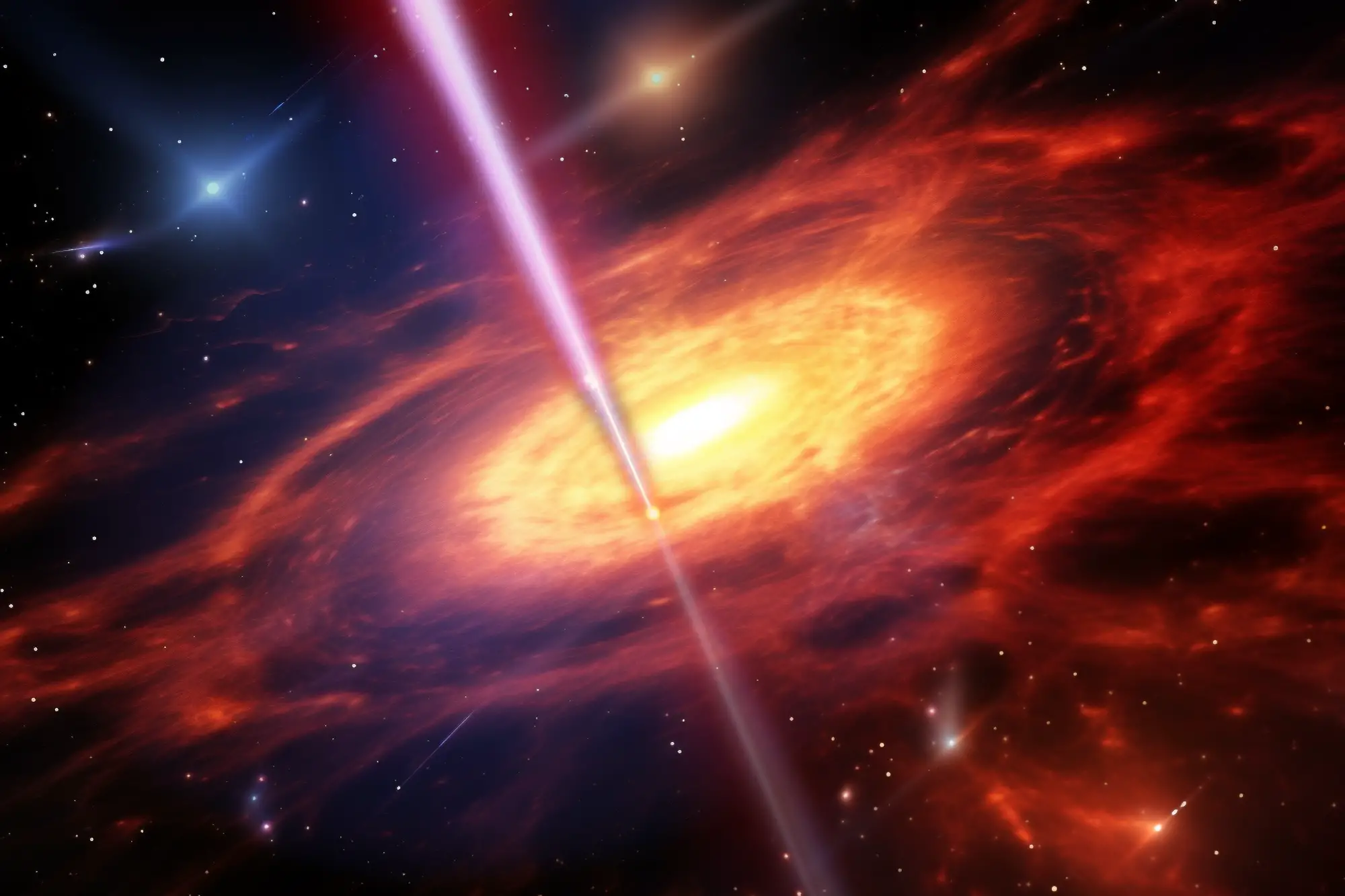 La découverte d’un sursaut gamma historique au cœur d’une ancienne galaxie La découverte d’un sursaut gamma historique au cœur d’une ancienne galaxie