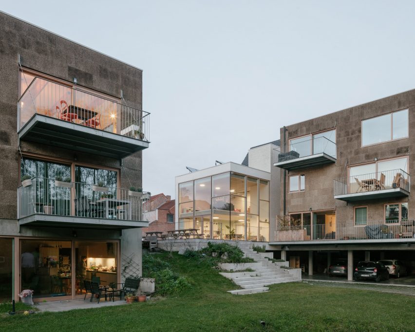 Jardin du projet de cohabitation De Sijs à Louvain