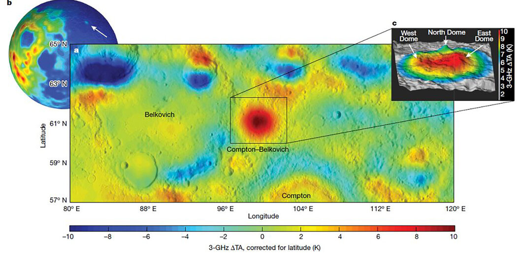 Des scientifiques ont découvert un point chaud sur la face cachée de la Lune Des scientifiques ont découvert un point chaud sur la face cachée de la Lune
