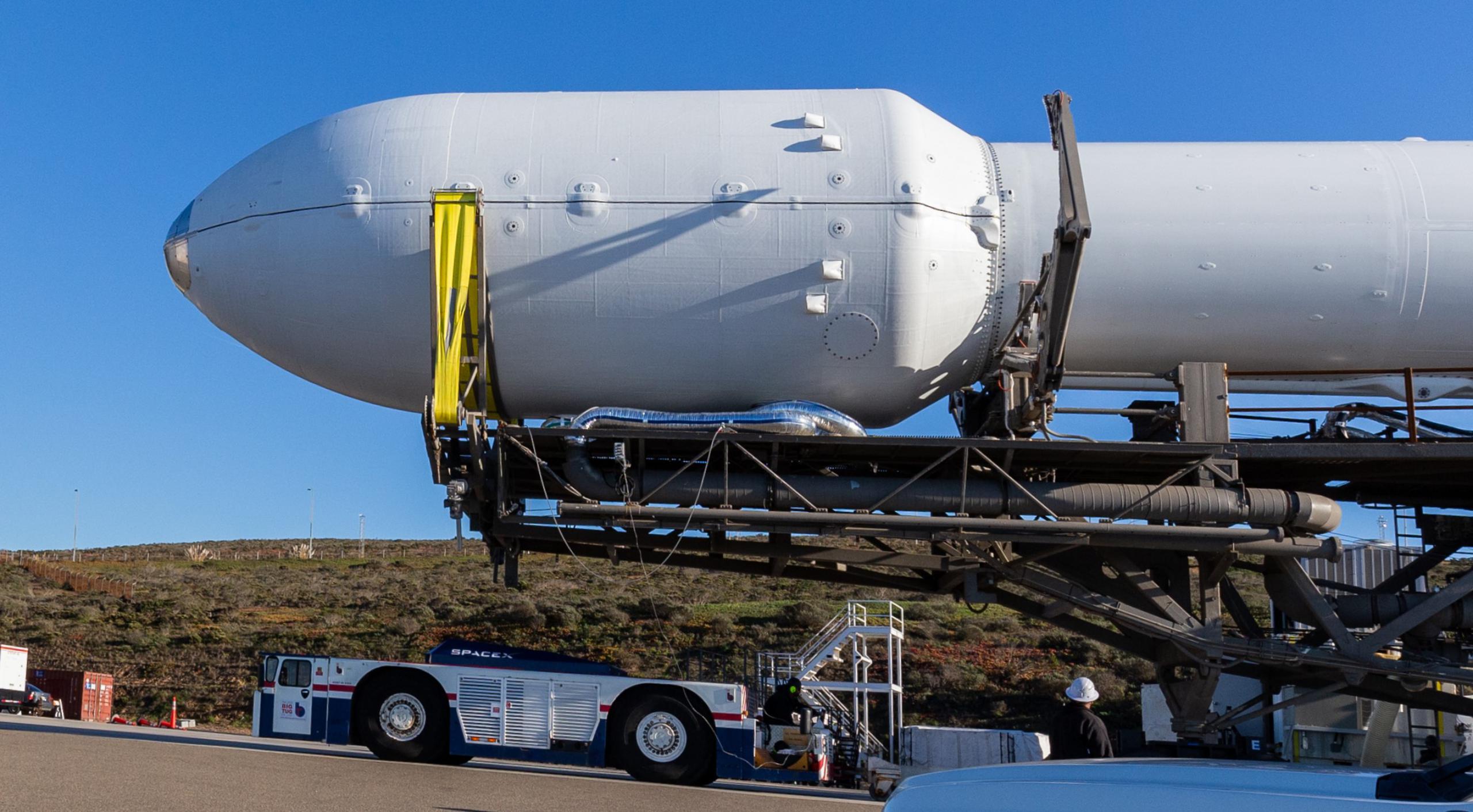 Les fusées SpaceX Falcon 9 sont prêtes pour la tête jumelle de Starlink Les fusées SpaceX Falcon 9 sont prêtes pour la tête jumelle de Starlink