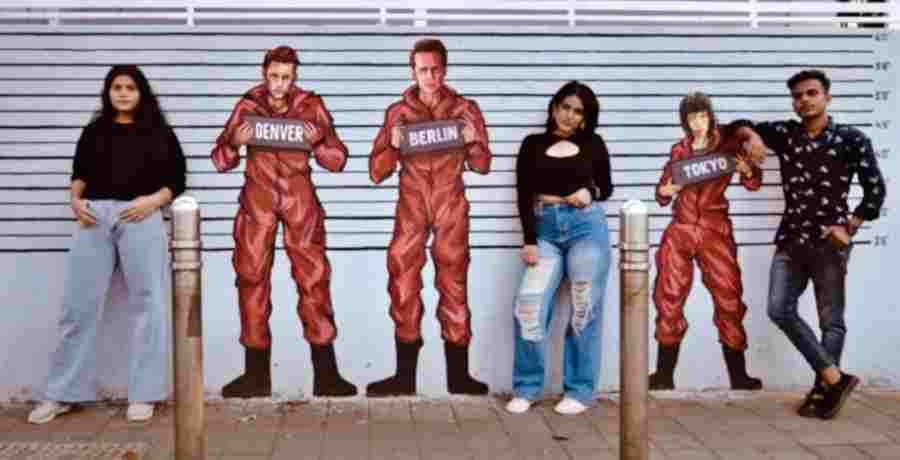Netflix India commémore Money Heist avec du street art