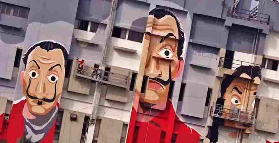 Netflix India commémore Money Heist avec du street art