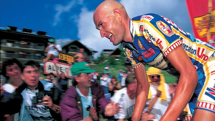 Marco Pantani sur l'Alpe d'Huez 1997