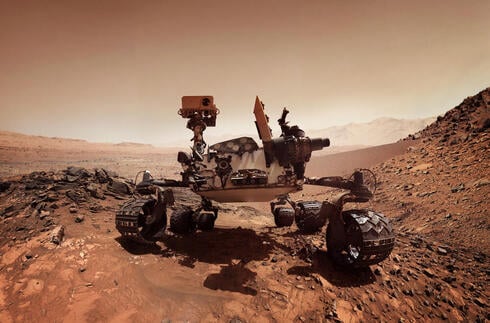 Un rocher en forme de livre photographié sur Mars Un rocher en forme de livre photographié sur Mars